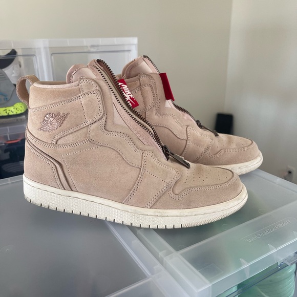 Jordan Shoes - Women’s Air Jordan 1 High Zip “partial beige” - women’s size 7.5
